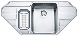 Franke Epos EOX 252-E, SlimTop, Flachrand inkl. Abtropfbecken, 127.0380.368