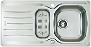 Franke Libera LIX 251 Edelstahl Glatt, SlimTop, Flachrand inkl. Abtropfbecken, 127.0198.136