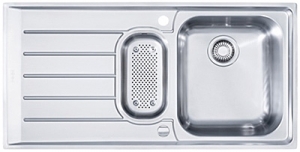 Franke Neptun NEX 251 inkl. Abtropfbecken, SlimTop, Flachrand, Becken rechts, 127.0197.254