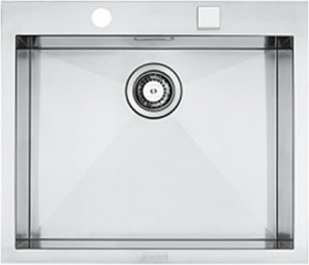 Franke Planar PPX 210-58, SlimTop, Flachrand, Edelstahl Glatt, mit Armaturenbank, 127.0197.848