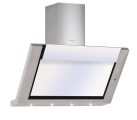 Silverline Lyra Deluxe 90 cm LYW 985.1 W Edelstahl-Weiglas. Mit 5 Jahren Garantie!