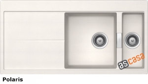 Schock Horizont D-150 A Einbau/Auflage, INKL. GLASSCHNEIDBRETT UND RESTESCHALE, Polaris