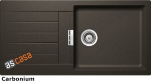 Schock Signus D-100 L U Unterbau, INKL. GLASSCHNEIDBRETT, Carbonium