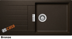 Schock Signus D-100 L U Unterbau, INKL. GLASSCHNEIDBRETT, Bronze