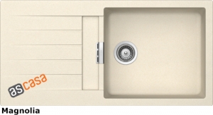 Schock Signus D-100 L U Unterbau, INKL. GLASSCHNEIDBRETT, Magnolia