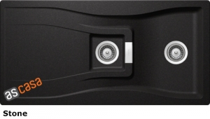 Schock Waterfall D-150 U Unterbau, INKL. GLASSCHNEIDBRETT UND RESTESCHALE, Stone