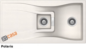 Schock Waterfall D-150 U Unterbau, INKL. GLASSCHNEIDBRETT UND RESTESCHALE, Polaris