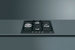 SMEG SR764AOD Gaskochfeld, Cortina Design, 60 cm, Anthrazit Messing Antik, mit 5 Jahren Garantie!