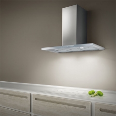 Elica Galaxy WHIX/A/80 Wandhaube, Edelstahl, Glas weiss, PRF0009822A