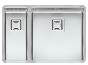 Reginox Texas 18x40 + 40x40, Edelstahlsple, Hauptbecken rechts, R28070