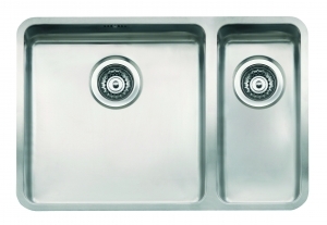 Reginox Ohio 40x40 + 18x40, Hauptbecken links, als Auflagesple, flchenbndige Sple und Unterbausple einbaubar