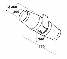 Gutmann Rohrgeblse, 250 mm, IG 20, Mit 5 Jahren Garantie!