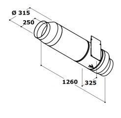 Gutmann Rohrgeblse, 315 mm, IG 30, Mit 5 Jahren Garantie!