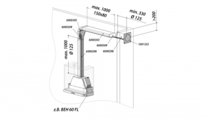 berbel Abluft-Set II 125 Flach 1004736
