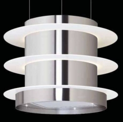 Silverline Comet Isola Premium Inselesse 50 cm CMI 594 W Edelstahl/Glas Wei. Mit 5 Jahren Garantie!