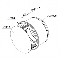 Gutmann Edelstahl-Telskopmauerkasten, TZ 229