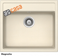 Schock Mono N-100 U Unterbau, INKL. GLASSCHNEIDBRETT UND RESTESCHALE, Magnolia