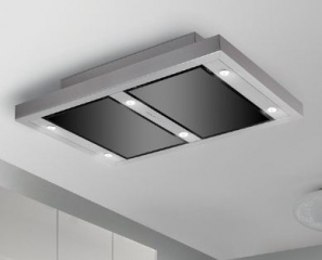 Silverline Vega AC Randabsaugung 100 cm Edelstahl/Glas Schwarz, VGUD 104.1 SRA. Mit 5 Jahren Garantie!