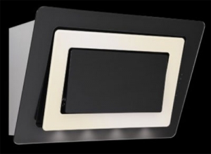 Silverline Alya Premium 90 cm AYW 994.1 M Edelstahl-Schwarzglas/Magnolieglas. Mit 5 Jahren Garantie!