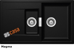 Schock Mono D-150 A Einbau/Auflage, Incl. GLASSCHNEIDBRETT, Magma