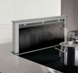 Silverline Apollo RF Intern Premium ARIT 914 S Edelstahl/Schwarzglas Tischhaube. Mit 5 Jahren Garantie!