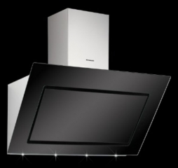 Silverline Pegasus Premium 120 cm PGW 194 S Edelstahl/Schwarzglas Wandhaube. Mit 5 Jahren Garantie!