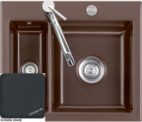 Systemceram KeraDomo MERA 60 in Schiefer (matt), mit 5 Jahren Garantie