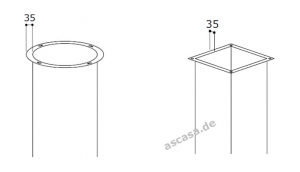 Gutmann auenliegender Flansch, KV 206