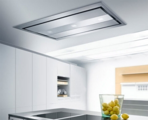 Gutmann Estrella II 06 EM B Intern Deckenhaube, Edelstahl und Glas 118 cm, mit LED-Beleuchtung, mit Motor, 06EM1180B. Mit 5 Jahren Garantie!