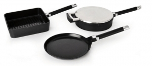 Kppersbusch Pfannenset mit abnehmbaren Griffen 1301