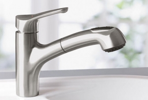 Villeroy & Boch Armatur Primara, Edelstahl massiv, Niederdruck, 924211LC