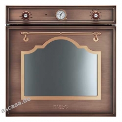 SMEG SF750RA Nostalgie-Einbaubackofen Multifunktion, Kupfer Antik, Energieeffizienzklasse A, mit 5 Jahren Garantie!