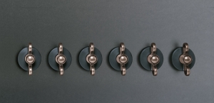 Smeg 6MP850RA Set aus 6 Knebel, Anthrazit / Kupfer Design