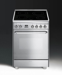 SMEG SCD60IMX8 Elektrostandherd, Induktion, Edelstahl, 60 cm, Energieeffizienzklasse A, mit 5 Jahren Garantie!