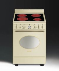 SMEG CO68CMP9 Elektrostandherd, Creme, 60 cm, Energieeffizienzklasse A, mit 5 Jahren Garantie!