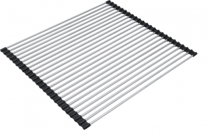 Franke Rollmatte mit rostfreien Edelstahlstben und schwarzer Neoprenverbindung, 112.0281.982