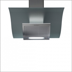 Falmec Adara, Design, Edelstahl/Glas satiniert, 90 cm, Wandhaube, mit 5 Jahren Garantie