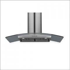 Falmec Astra Glas, Design, Edelstahl/Glas, 90 cm, Inselhaube, mit 5 Jahren Garantie