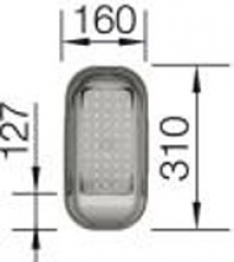 BLANCO Kunststoffschale trans. grau, 214443