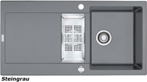 Franke Maris MRG 251 Fragranit Plus Farbe Steingrau, flchenbndig, 135.0303.008