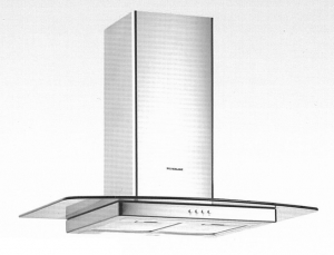 Silverline Kappa 90 cm KAW 953 EK Edelstahl Klarglas Wandhaube. Mit 5 Jahren Garantie!