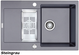 Franke Maris MRG 651-78 Fragranit DuraKleen Plus Farbe Steingrau, 114.0253.335