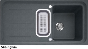 Franke Impact IMG 651 G Fragranit DuraKleen Plus Farbe Steingrau, 114.0177.623