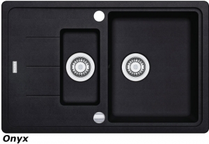 Franke Basis BFG 651-78 Fragranit DuraKleen Plus Farbe Onyx, 114.0301.345