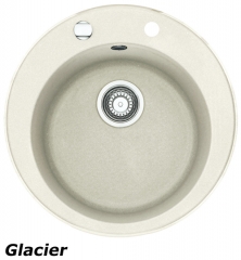 Franke Pamira ROG 610-41 Fragranit DuraKleen Plus, Siebkorb Stopfen, Farbe Glacier, 114.0009.546