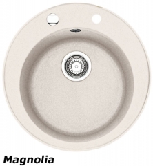 Franke Pamira ROG 610-41 Fragranit DuraKleen Plus, Siebkorb Stopfen, Farbe Magnolia, 114.0277.330