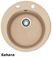 Franke Pamira ROG 610-41 Fragranit DuraKleen Plus, Siebkorb Excenter, Farbe Sahara, 114.0009.504