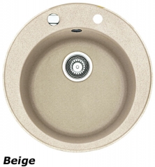 Franke Pamira ROG 610-41 Fragranit DuraKleen Plus, Siebkorb Stopfen, Farbe Beige, 114.0009.543