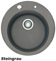 Franke Pamira ROG 610-41 Fragranit DuraKleen Plus, Siebkorb Excenter, Farbe Steingrau, 114.0009.505