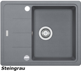 Franke Basis BFG 611-62 Fragranit DuraKleen Plus Farbe Steingrau, 114.0301.333